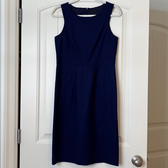 Theory Navy Midi Dress - Picture 1 of 9